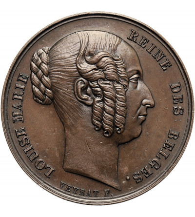 Belgium, Leopold I (1831-1865). Medal 1850, commemorating the death of Queen Louise Marie (Louise-Marie d'Orléans)