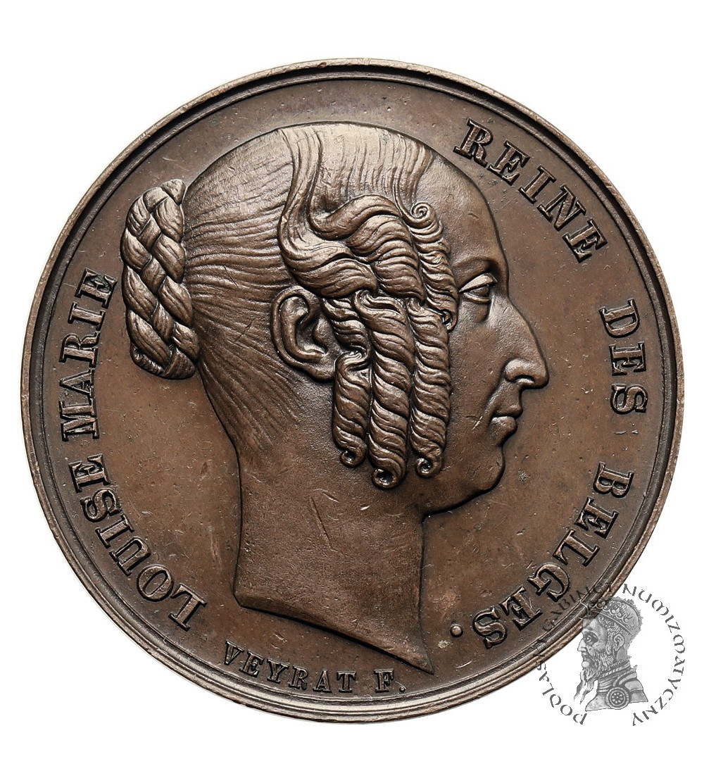 Belgium, Leopold I (1831-1865). Medal 1850, commemorating the death of Queen Louise Marie (Louise-Marie d'Orléans) Belgium, Leopold I (1831-1865). Medal 1850, commemorating the death of Queen Louise Marie (Louise-Marie d'Orléans)