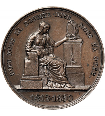 Belgium, Leopold I (1831-1865). Medal 1850, commemorating the death of Queen Louise Marie (Louise-Marie d'Orléans)