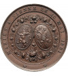 Belgium, Leopold II (1865-1909). Medal 1881 commemorating the marriage of Rudolf of Austria and Stephanie of Belgium