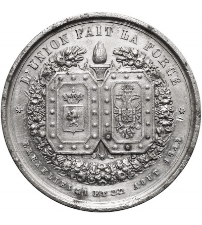 Belgium, Leopold I (1831-1865). Medal 1853 commemorating the marriage of Leopold II Duke of Brabant to Maria Henriette