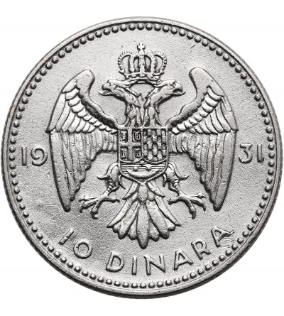 Yugoslavia, Alexander I (1921-1934). 10 Dinara 1931