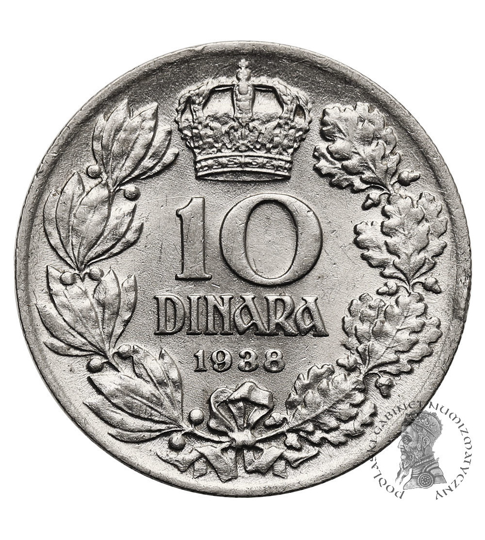 Jugosławia, Piotr II Karadziordziewić (1934-1945). 10 Dinarów 1938