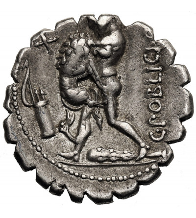 Rzym Republika. C. Poblicius Q.f. AR Denar, 80 r. p.n.e., mennica Rzym