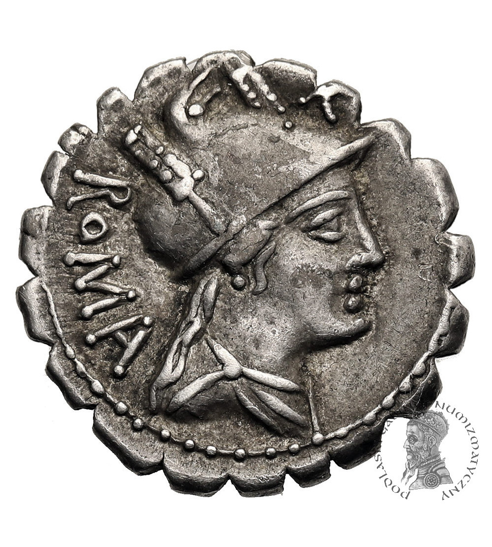 Rzym Republika. C. Poblicius Q.f. AR Denar, 80 r. p.n.e., mennica Rzym Rzym Republika. C. Poblicius Q.f. AR Denar, 80 r. p.n.e., mennica Rzym