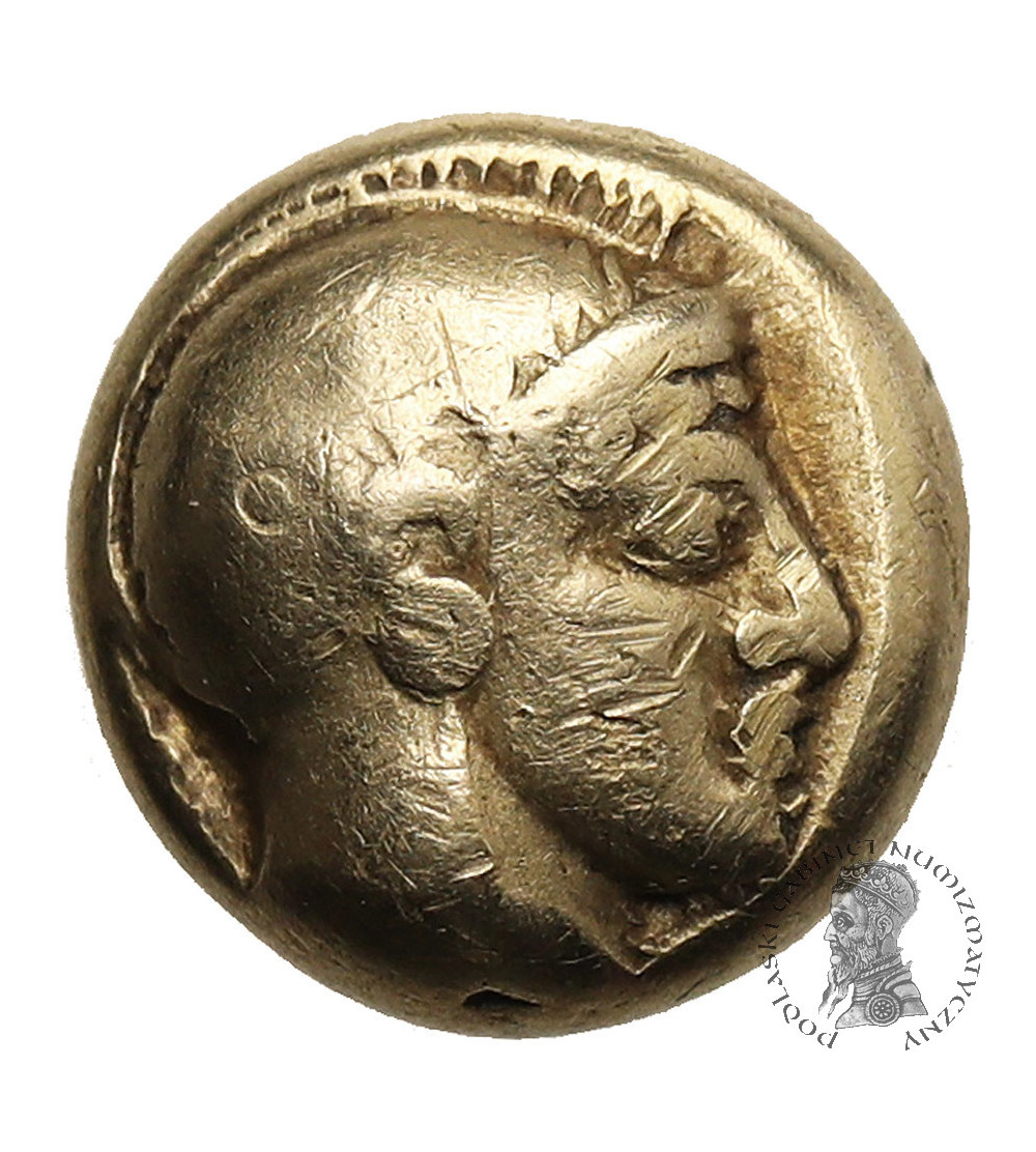 Grecja. Lesbos, Mitylena. Elektronowa Hekte (1/2 Statera), ok. 454-427 r. p.n.e.