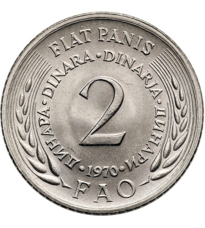 Yugoslavia, Socialist Federal Republic (1963-1992). 2 Dinara 1970, FAO