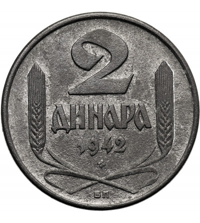 Serbia, German Military Occupation. 2 Dinara 1942