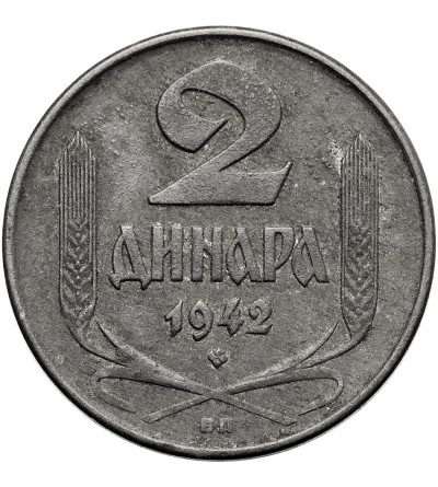 Serbia, German Military Occupation. 2 Dinara 1942
