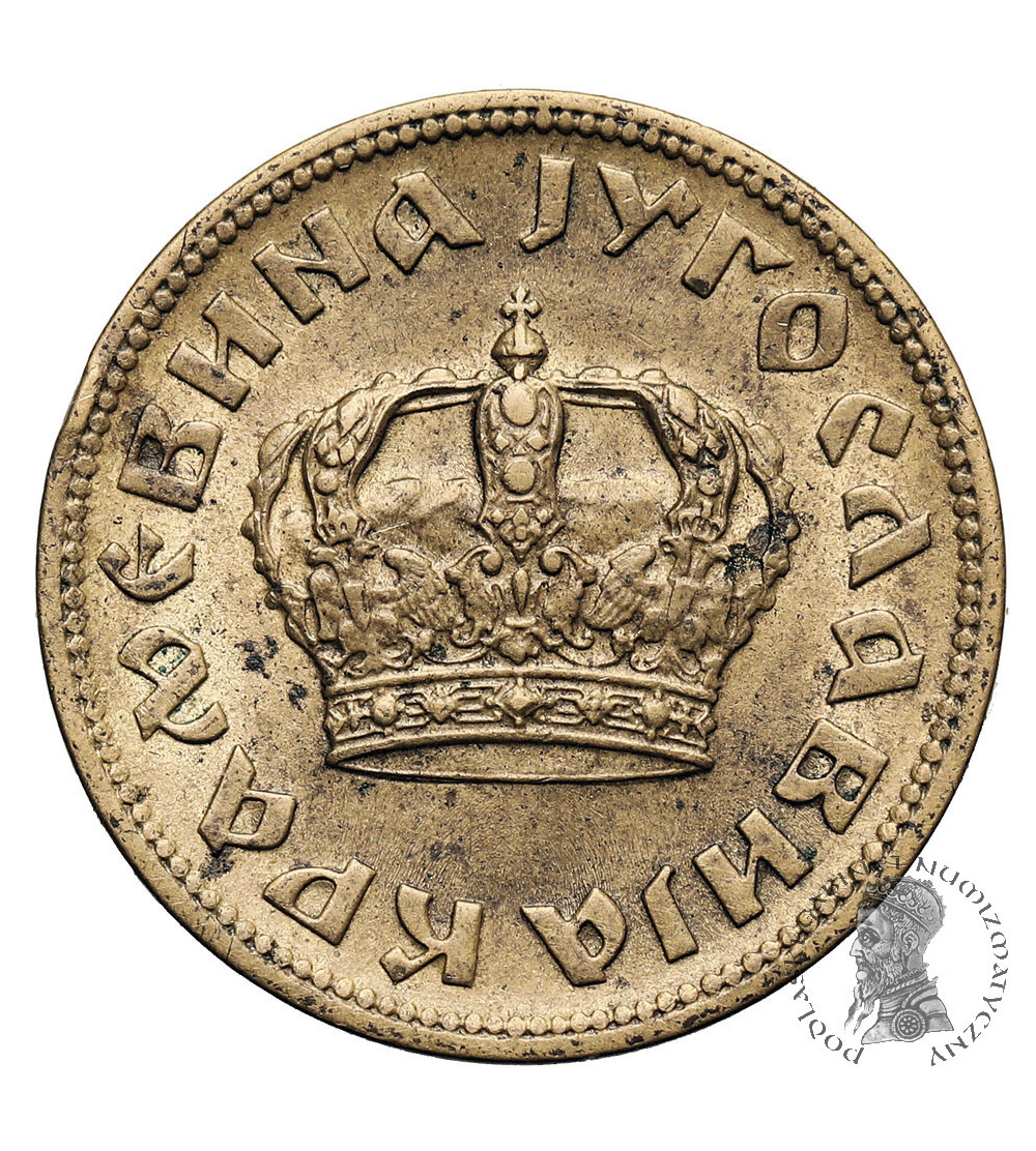 Yugoslavia, Petar II (1934-1945). 2 Dinara 1938 - large crown