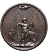 Belgium, Leopold II (1865-1909). Medal 1868 in honor of J. A. Mullie, mayor (bugomaster) of St. Genois, Communal Cemetery