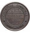 Belgium, Leopold II (1865-1909). Medal 1868 in honor of J. A. Mullie, mayor (bugomaster) of St. Genois, Communal Cemetery