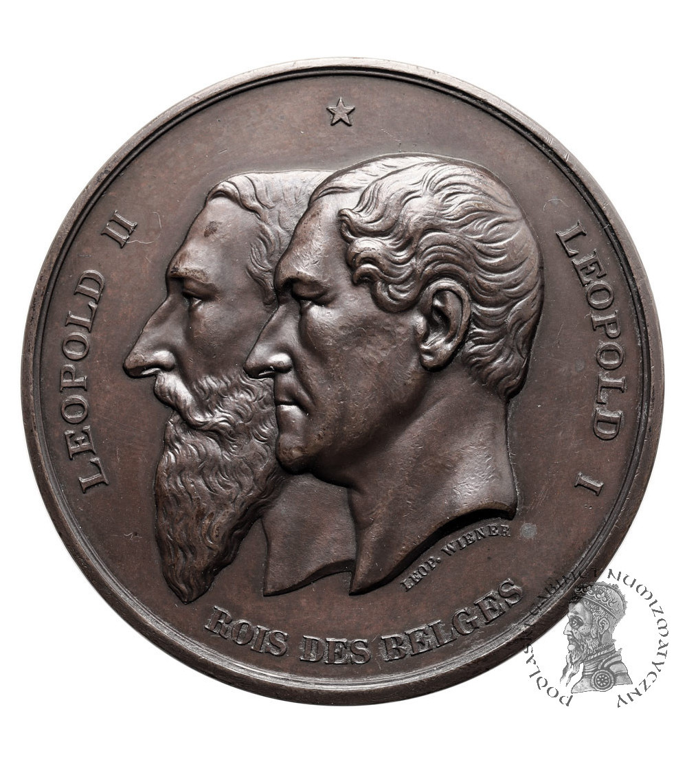 Belgium, Leopold II (1865-1909). Medal 1880 commemorating the 50th Anniversary of Independence, National Congress