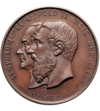 Belgium, Leopold II (1865-1909). Medal 1880 commemorating the 50th anniversary of National Independence