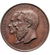Belgium, Leopold II (1865-1909). Medal 1880 commemorating the 50th anniversary of National Independence