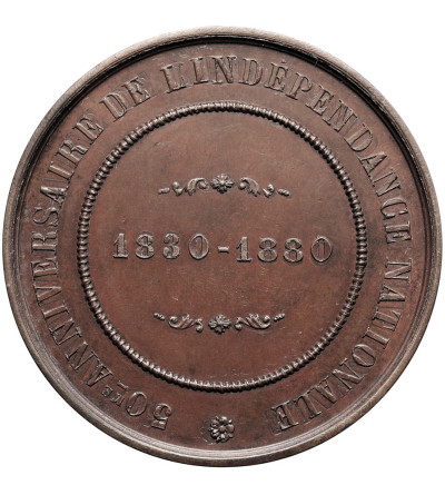 Belgium, Leopold II (1865-1909). Medal 1880 commemorating the 50th anniversary of National Independence