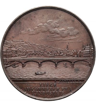Belgium, Liege, Leopold I (1831-1865). Medal 1837 commemorating the Inauguration of the Boverie Bridge