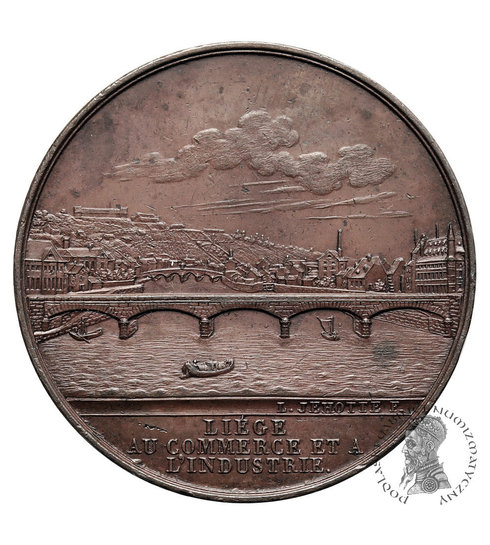 Belgium, Liege, Leopold I (1831-1865). Medal 1837 commemorating the Inauguration of the Boverie Bridge Belgium, Liege, Leopold I (1831-1865). Medal 1837 commemorating the Inauguration of the Boverie Bridge