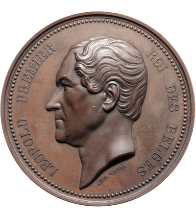 Belgia, Leopold I (1831-1865). Medal 1856 upamiętniający 25 Rocznicę Wstąpienia Króla na Tron
