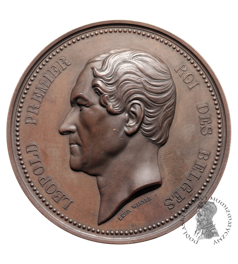 Belgia, Leopold I (1831-1865). Medal 1856 upamiętniający 25 Rocznicę Wstąpienia Króla na Tron