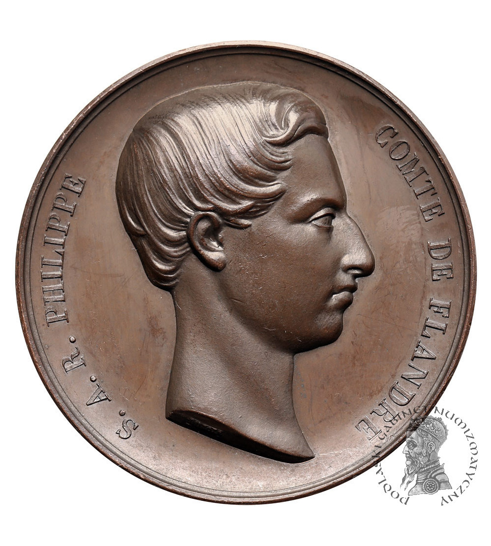 Belgia, Filip Koburg (1837-1905) . Medal ok. 1840
