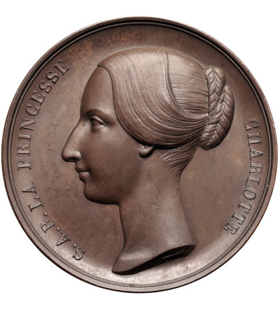 Belgium, Leopold I (1831-1865). Medal 1855 honoring Princess Marie Charlotte (1840-1927)
