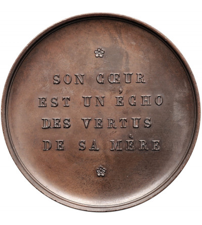 Belgia, Leopold I (1831-1865). Medal 1855 honorujący Księżniczkę Marię Charlottę Koburg (1840-1927)