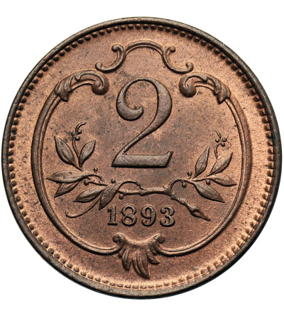 Austria (Austro-Hungarian Empire), Franz Joseph I (1848-1916). 2 Heller 1893