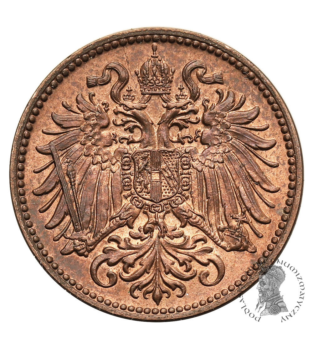 Austria (Cesarstwo Austro-Węgry), Franciszek Józef I (1848-1916). 2 halerze 1907 Austria (Cesarstwo Austro-Węgry), Franciszek Józef I (1848-1916). 2 halerze 1907