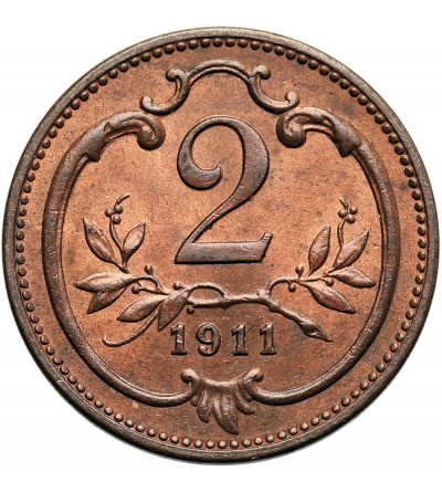 Austria (Austro-Hungarian Empire), Franz Joseph I (1848-1916). 2 Heller 1911