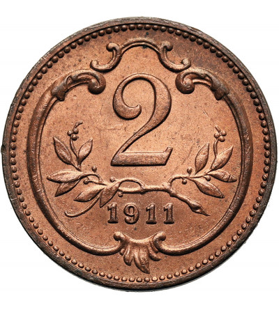Austria (Austro-Hungarian Empire), Franz Joseph I (1848-1916). 2 Heller 1911