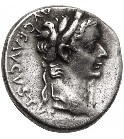 Rzym Cesarstwo. Tyberiusz, 14-37 AD. AR Denar, Lugdunum (Lyon)