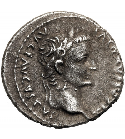 Rzym Cesarstwo. Tyberiusz, 14-37 AD. AR Denar, Lugdunum (Lyon)