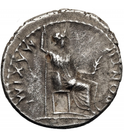 Roman Empire. Tiberius, 14-37 AD. AR Denarius, Lugdunum (Lyon) mint