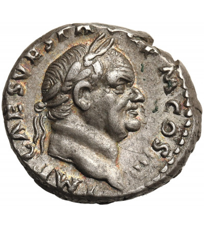 Roman Empire. Vespasianus, 69-79 AD. AR Denarius 72 AD, Rome - VESTA