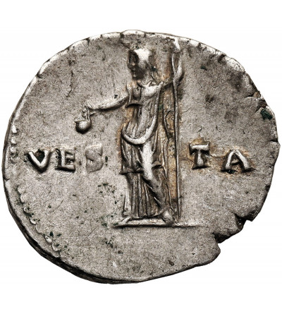 Rzym Cesarstwo. Wespazjan 69-79 AD. Denar 72 AD, Rzym - VESTA