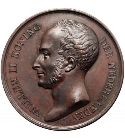Netherlands (Holland), Willem II 1840-1849. Medal 1841 commemorating the visit of King Willem II to Luxembourg