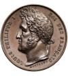 Francja, Ludwik Filip I (1830-1848). Medal 1836 upamiętniający inaugurację Obelisku z Luxoru (OBÉLISQUE DE LOUQSOR)