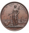 Belgia, Leopold I (1831-1865). Medal upamiętniający Ustawę z 20 maja 1845 o budowie Kanału Liège-Maastricht