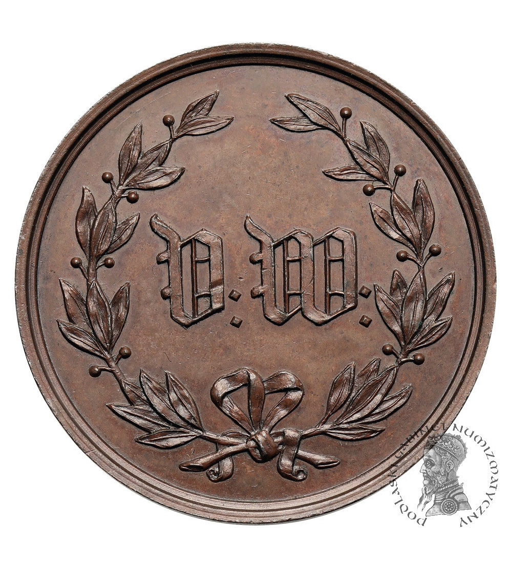 Belgia, Leopold I (1831-1865). Medal 1856 upamiętniający 50 Rocznicę Towarzystwa Krzewienia Sztuki V.W Belgia, Leopold I (1831-1865). Medal 1856 upamiętniający 50 Rocznicę Towarzystwa Krzewienia Sztuki V.W
