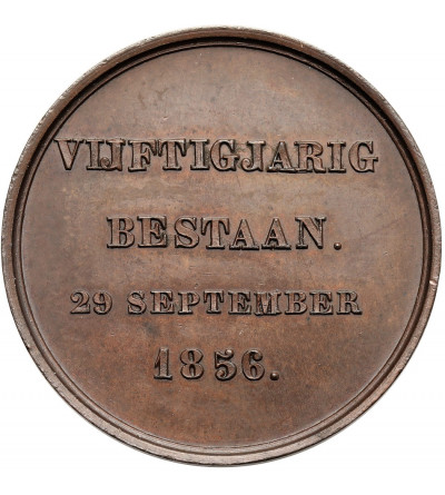 Belgia, Leopold I (1831-1865). Medal 1856 upamiętniający 50 Rocznicę Towarzystwa Krzewienia Sztuki V.W