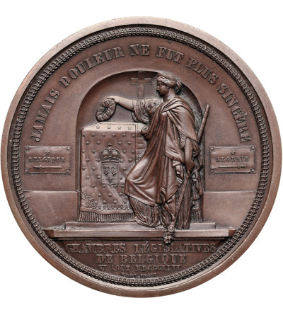 Francja, Ludwik Filip I (1830-1848). Medal 1842 poświęcony pamięci Ferdynanda Filipa (1810-1842), księcia Orleanu