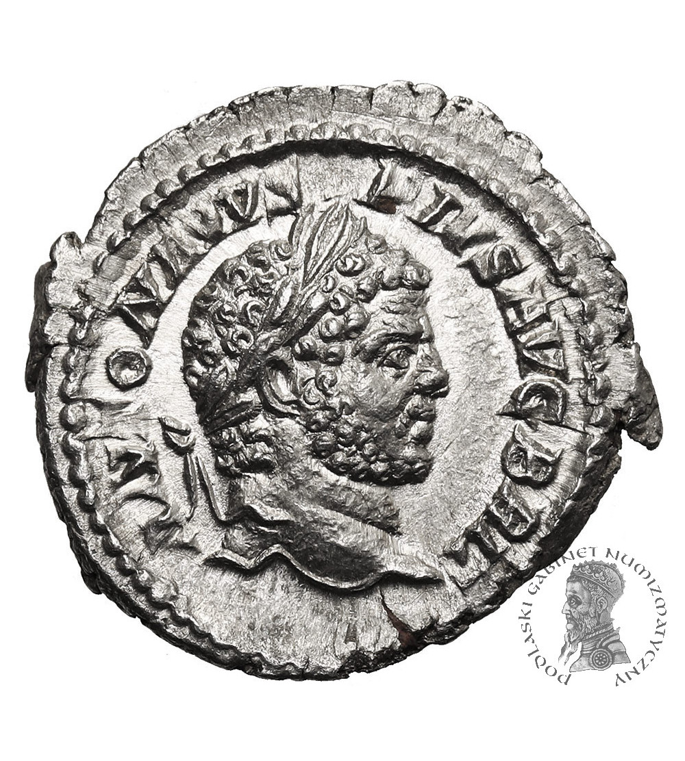 Rzym Cesarstwo. Karakalla, 198-217 AD. AR Denar, 212 AD, mennica Rzym Rzym Cesarstwo. Karakalla, 198-217 AD. AR Denar, 212 AD, mennica Rzym