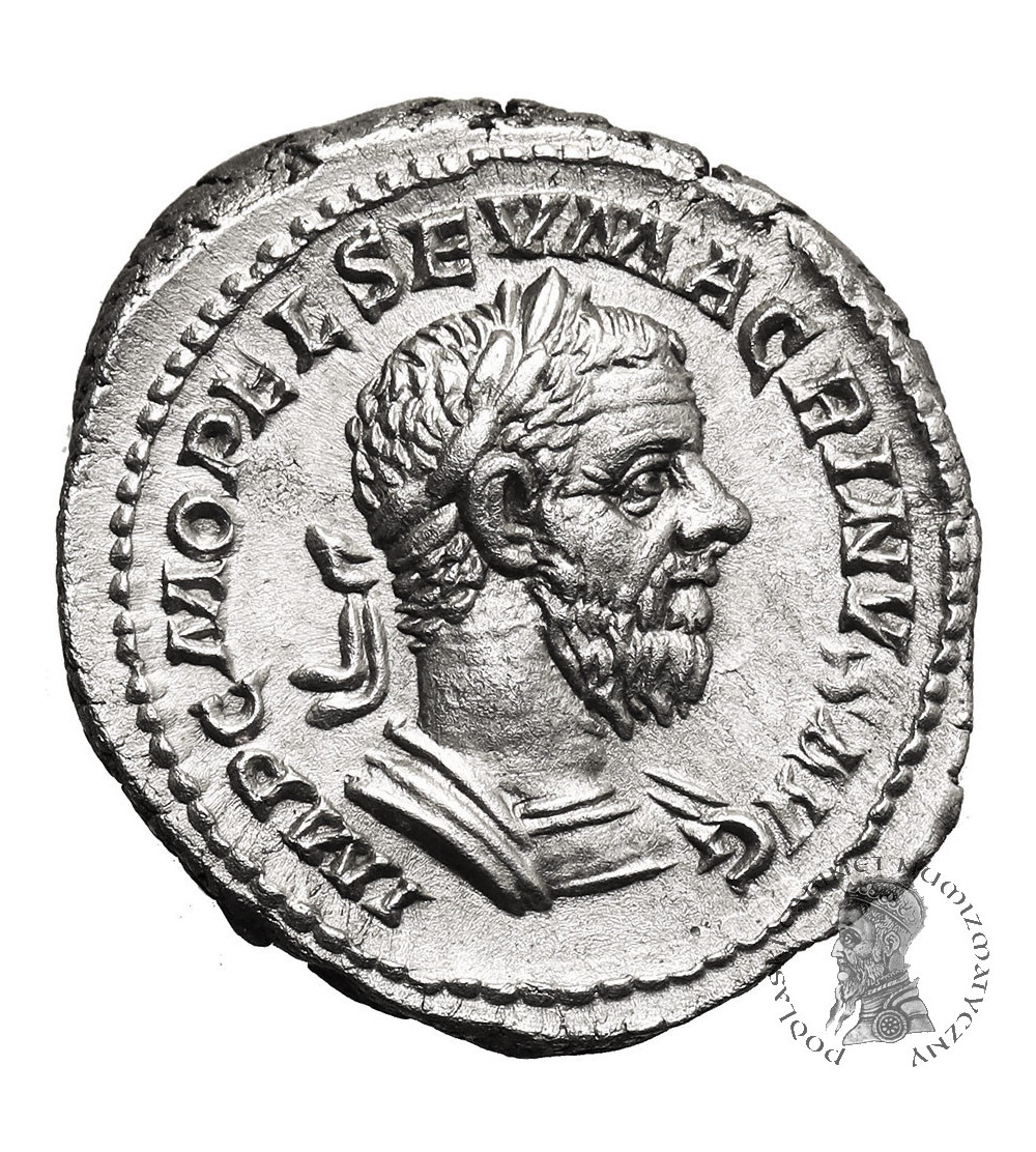 Roman Empire. Macrinus 217-218 AD. AR Denarius, October-December 217 AD, Rome min Roman Empire. Macrinus 217-218 AD. AR Denarius, October-December 217 AD, Rome min