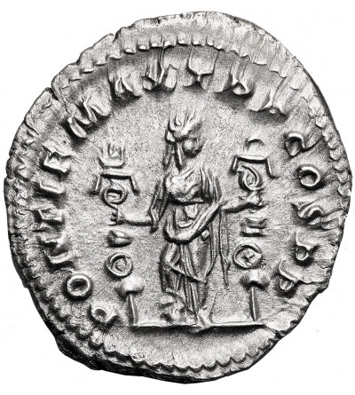 Rzym Cesarstwo. Makrynus, 217-218 AD. AR Denar, październik-grudzień 217 AD, mennica Rzym