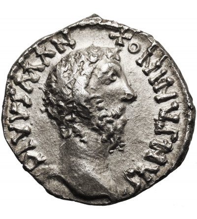 Roman Empire. Marcus Aurelius, 161-180 AD. AR Denarius, posthumous, 180 AD - barbarous imitation
