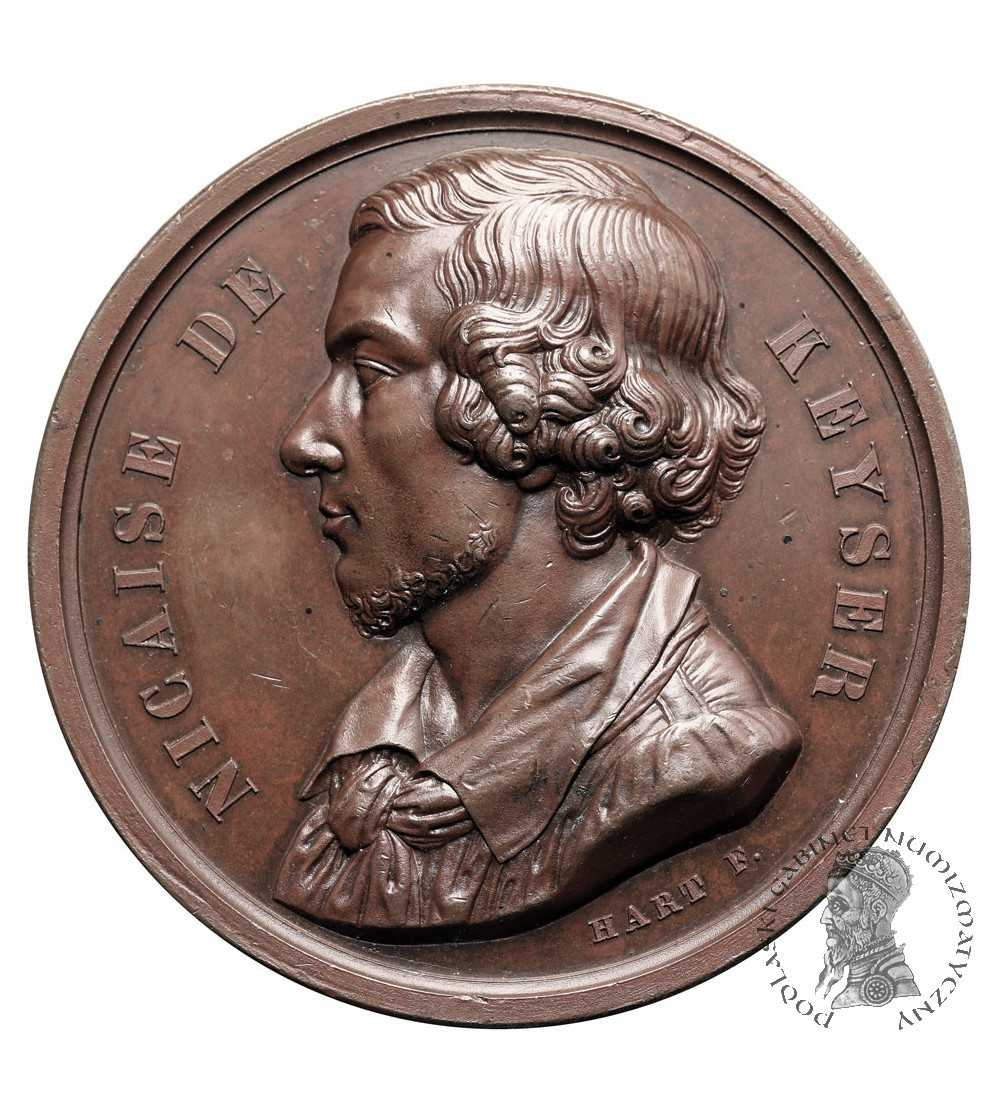 Belgia, Leopold I (1831-1865). Medal 1839 ku czci Nicaise de Keyser (1813–1887) Belgia, Leopold I (1831-1865). Medal 1839 ku czci Nicaise de Keyser (1813–1887)