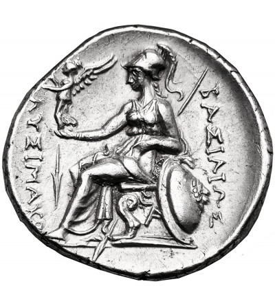 Grecja Hellenistyczna. Tracja. Lizymach, 323-281 BC. AR Drachma, ok. 294-287 p.n.e., Ephesos
