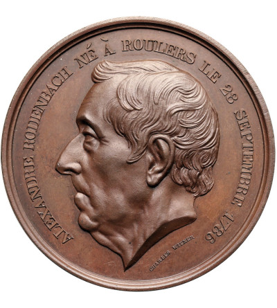 Belgia, Roeselare / Roulers, Leopold II (1865-1909). Medal 1868 ku czci Alexandre Rodenbach (1786-1869)