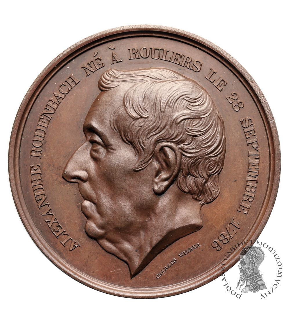 Belgium, Roeselare / Roulers, Leopold II (1865-1909). Medal 1868 in honor of Alexandre Rodenbach (1786-1869) Belgium, Roeselare / Roulers, Leopold II (1865-1909). Medal 1868 in honor of Alexandre Rodenbach (1786-1869)
